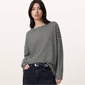 All Saints Rita Relaxed Fit Striped Tee